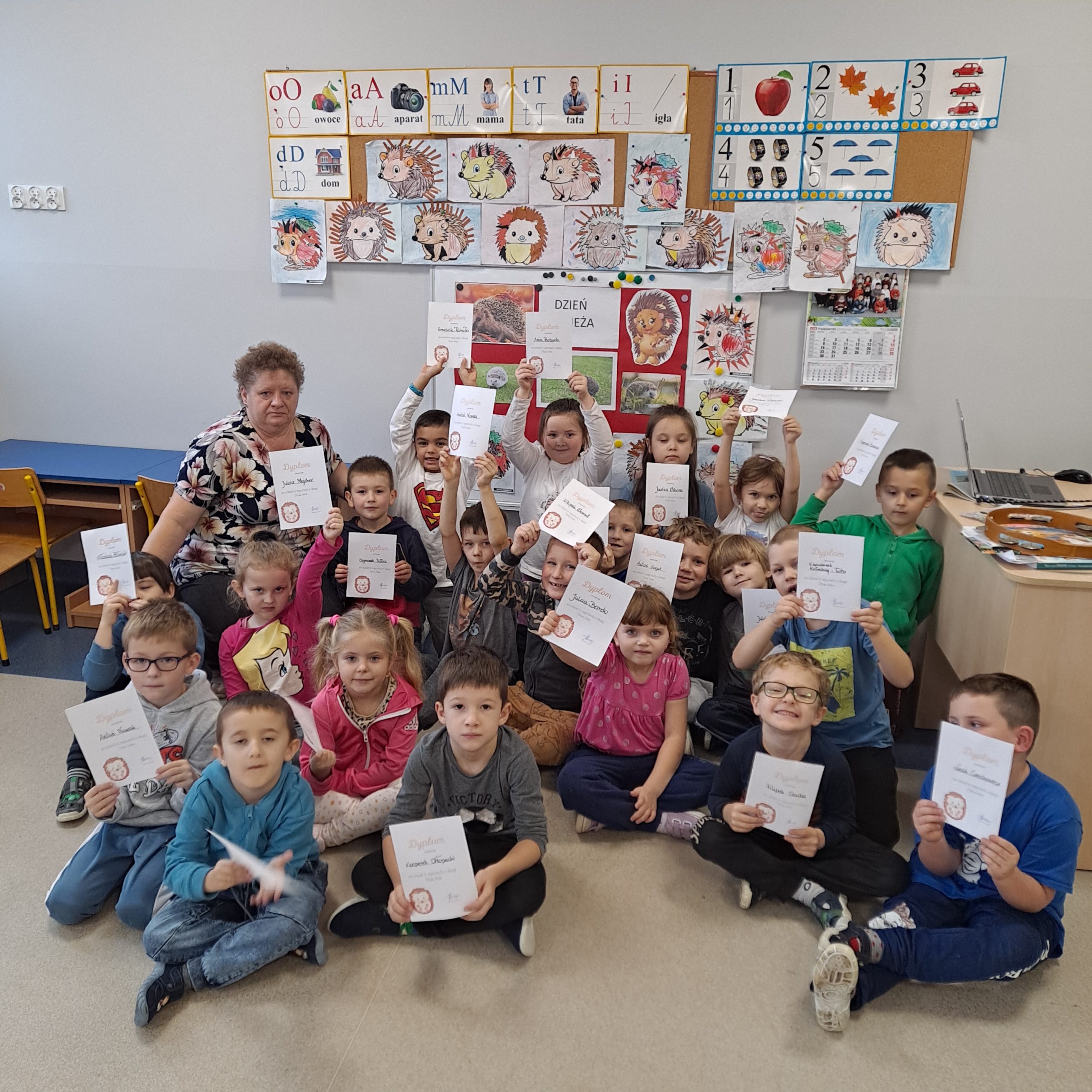 Międzynarodowy Dzień Jeża obchodzony w grupie Mądrych Sów.